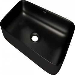 Excel Napoli Επικαθήμενος Νιπτήρας 60x40cm, Μαύρος Excel Napoli Επικαθήμενος Νιπτήρας 60x40cm, Μαύρος