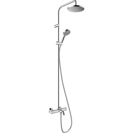 Hansgrohe Vernis Blend EcoSmart, Θερμοστατική Στήλη 3ων Εξόδων, Χρωμέ