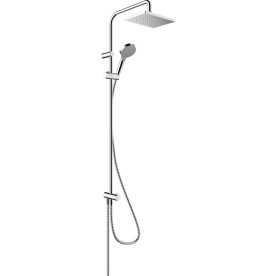 Hansgrohe Vernis Shape EcoSmart, Στήλη 2 Εξόδων,1Jet, Reno με Κεφαλη , Σπιράλ, Χρωμέ