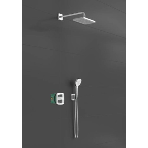 Hansgrohe FixFit, Παροχή και στήριγμα τηλεφώνου, Χρωμέ.