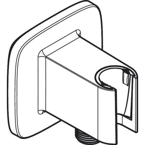 Hansgrohe FixFit, Παροχή και στήριγμα τηλεφώνου, Χρωμέ.