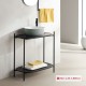 SCARABEO ΕΠΙΠΛΟ ΜΠΑΝ.LAILA 2703-NROP ΜΕ ΡΑΦΙΑ  2716+2710-49