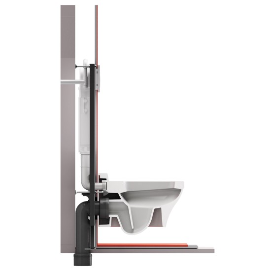 Wisa Slim Fit, Εντοιχιζόμενο Καζανάκι.