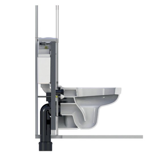 Wisa Short, Καζανάκι Εντοιχισμού με 78cm Ύψος