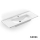 Serel Slim, Νιπτήρας Κρεμαστός - Επικαθήμενος, 120x46cm, Λευκός