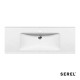 Serel Slim, Νιπτήρας Κρεμαστός - Επικαθήμενος, 120x46cm, Λευκός