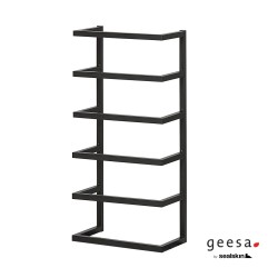 Geesa Sealskin, Επίτοιχη Θήκη Πετσετών, 5 Θέσεων, Black Matt