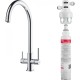 Franke Lina J Stardard Clear Water HP Chrome , Τρίωδη μπαταρία κουζίνας, με διάμετρο βάσης 48mm και 