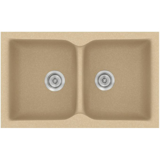 Sanitec Classic 322, Νεροχύτης 81x50cm, Granite Cappucino