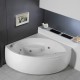 Carron Tranquility CRN 130x130cm, Γωνιακή Μπανιέρα Carronite, Λευκή