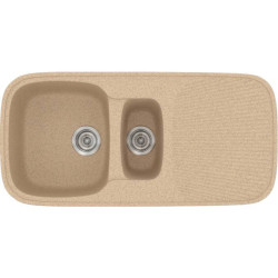 Sanitec Classic 301, Νεροχύτης 97x50cm, Granite Beige Sanitec Classic 301, Νεροχύτης 97x50cm, Granite Beige