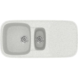 Sanitec Classic 301, Νεροχύτης 79x50cm, Granite White Sanitec Classic 301, Νεροχύτης 79x50cm, Granite White