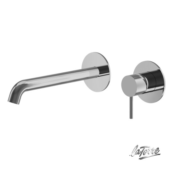 La Torre Elle Επίτοιχη Μπαταρία Νιπτήρος Chrome