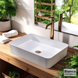 Bianco Ceramica Sento Νιπτήρας 54,5x37 White