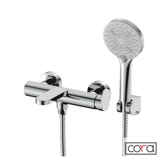 Cora Mist Μπαταρία Λουτρού Chrome