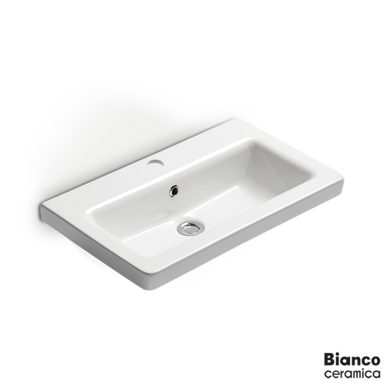 Bianco Ceramica Urban, Νιπτήρας Ελεύθερης Τοποθέτησης 60x35cm, White