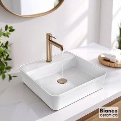 Bianco Ceramica Rona Νιπτήρας 45x45 White