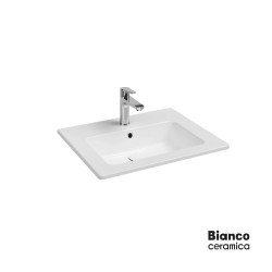 ΝΙΠΤΗΡΑΣ FLAT 62,5x46,5 (1 οπή) BIANCO CERAMICA WHITE