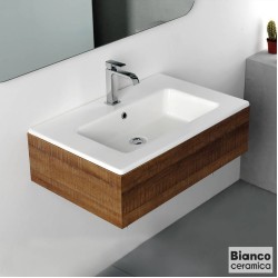 Bianco Ceramica Flat, Νιπτήρας Επίπλων 71,5x46,5cm, White Bianco Ceramica Flat, Νιπτήρας Επίπλων 71,5x46,5cm, White