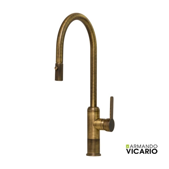 Armando Vicario Lumiere Μπαταρία Κουζίνας Antique Brass