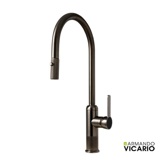 Armando Vicario Lumiere Μπαταρία Κουζίνας Black Brushed