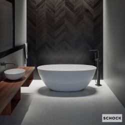 Schock Vista Μπανιερά Ελεύθερης Τοποθέτησης  160x70 White Matt