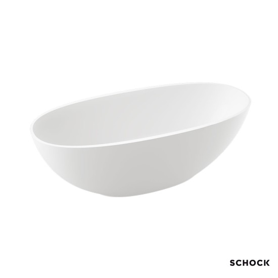 Schock Vista Μπανιερά Ελεύθερης Τοποθέτησης  160x70 White Matt