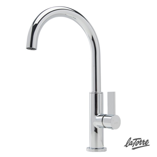 La Torre Taya, Μπαταρία Νιπτήρος Θερμομικτική με Βαλβίδα Clic-Clac, Χρωμέ