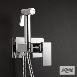La Torre Profili Flush Mix, Επίτοιχο Σετ Μπιντέ με Ανάμιξη, Chrome La Torre Profili Flush Mix, Επίτοιχο Σετ Μπιντέ με Ανάμιξη, Chrome