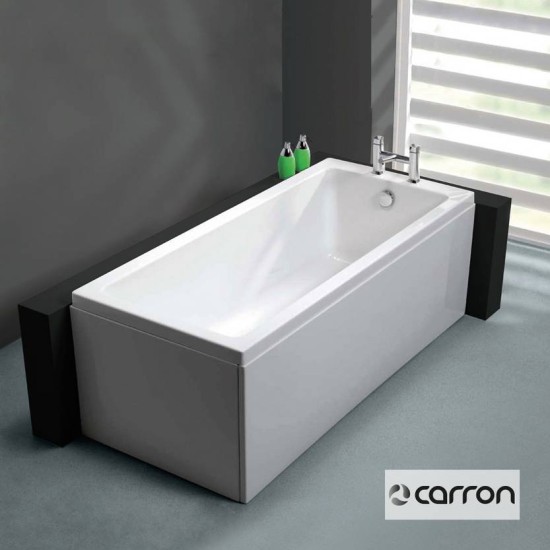 Carron Quantum 180x80cm, Μπανιέρα Carronite, Λευκή