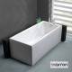 Carron Quantum 180x80cm, Μπανιέρα Carronite, Λευκή