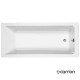 Carron Quantum 180x80cm, Μπανιέρα Carronite, Λευκή