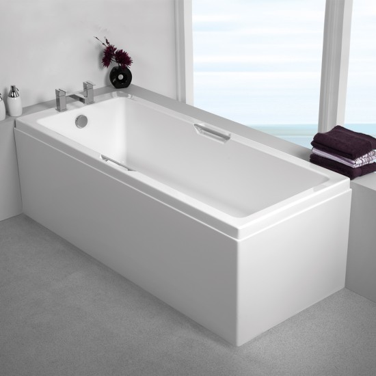 Carron Profile 170x75cm, Μπανιέρα Carronite με Λάβές, Λευκή Carron Profile 170x75cm, Μπανιέρα Carronite με Λάβές, Λευκή