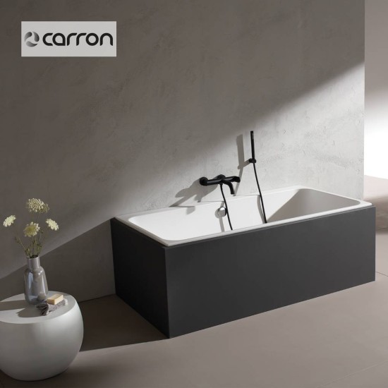 Carron Profile Duo, Low Rim, 170x75cm, Μπανιέρα Carronite, Λευκή