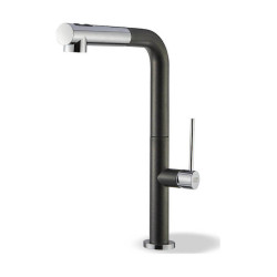 Carron Tozo, Μπαταρία Κουζίνας με Ντουζ, Μαύρη.