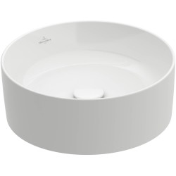 Villeroy & Boch Colaro, Επιτραπέζιος Νιπτήρας Φ40cm, Χωρίς Υπερχείλιση, White Alpin