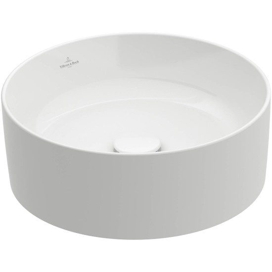 Villeroy & Boch Colaro, Επιτραπέζιος Νιπτήρας Φ40cm, Χωρίς Υπερχείλιση, White Alpin