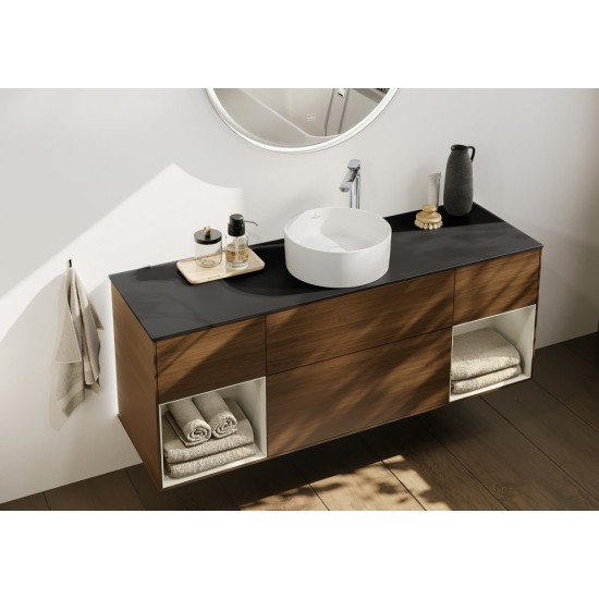 Villeroy & Boch Colaro, Επιτραπέζιος Νιπτήρας Φ40cm, Χωρίς Υπερχείλιση, White Alpin