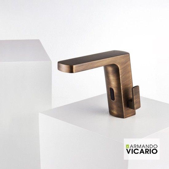 Armando Vicario Sensi Μπαταρία Νιπτήρος Ηλεκτρονική Antique Brass