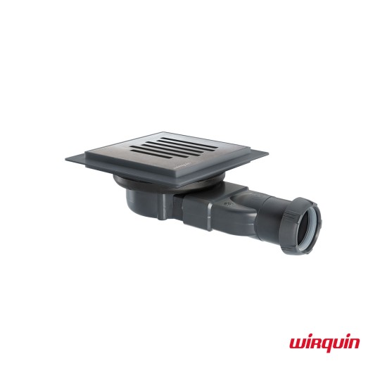 Wirquin Venisio Compact City, Σιφών Δαπέδου - Χτιστής Ντουζιέρας, Inox