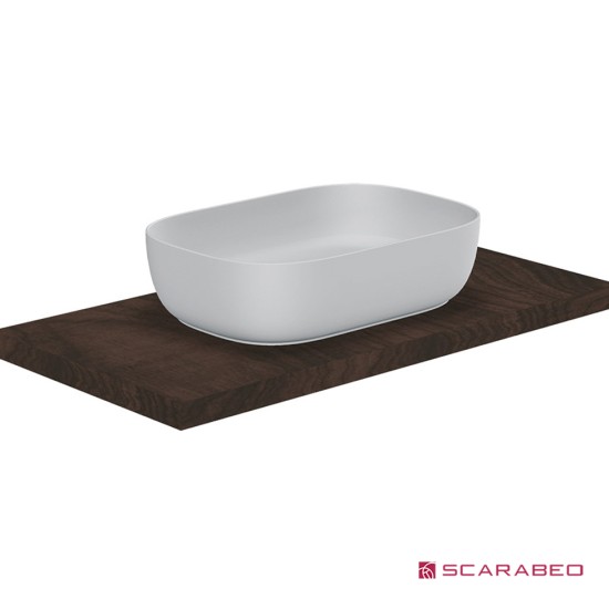 Scarabeo Glam, Νιπτήρας Ελεύθερης Τοποθέτησης 56x39cm, Λευκός