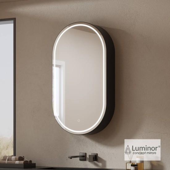 Luminor Jazz Ντουλάπι Μπάνιου 50x90 Με Φωτιζόμενο Καθρέπτη Led