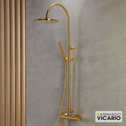 Armando Vicario Industrial, Στήλη Ντους 2 Εξόδων, Gold Brushed