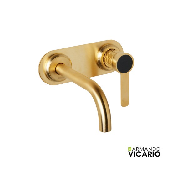 Armando Vicario Lumiere Επίτοιχη Μπαταρία Νιπτήρος Brushed Gold