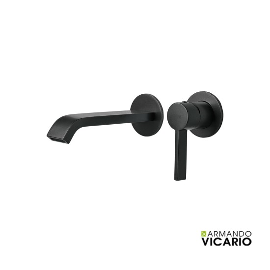 Armando Vicario Mooi Επίτοιχη Μπαταρία Νιπτήρος Black Matt
