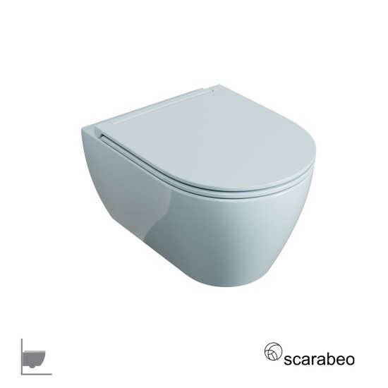 Scarabeo Twist Glam 50,5 Επίτοιχη Λεκάνη με Αποσπώμενο Κάλυμμα Slim Soft/Close Air Glossy