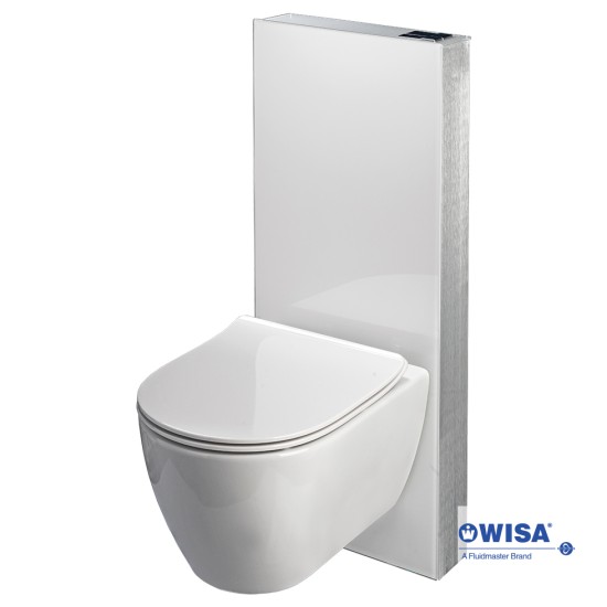 Wisa Glass Box, Καζανάκι για Κρεμαστή Λεκάνη, White