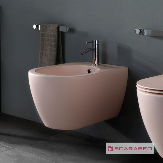 Scarabeo Moon, Επίτοιχος Μπιντές με προβολή 50,5cm, Antique Pink (Rosa) Scarabeo Moon, Επίτοιχος Μπιντές με προβολή 50,5cm, Antique Pink (Rosa)