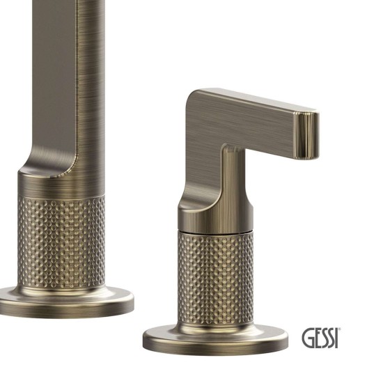 Gessi Inciso Μπαταρία Νεροχύτη 3 Οπών Antique Brass