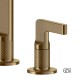 Gessi Inciso Μπαταρία Νεροχύτη 3 Οπών Inox316 Warm Bronze Brushed Pvd